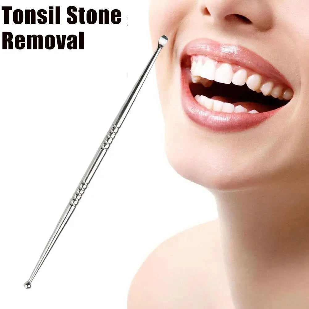 1Pc Tonsil Stone Removal Ear Wax Remover Tool Steel Remover Mouth Cleaning Care Tools Tonsil Stone Remover Health Care