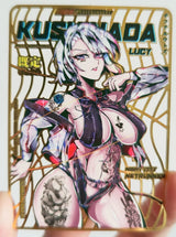 28PC/Set Anime Goddess Story DIY ACG Tsunade Albedo Kurumi Sexy Metal Card Collectible Cards Boys Play Toys Birthday Gifts
