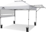 17x10 Pop up Gazebo Canopy Tent Outdoor Instant Canopy Shelter with Adjustable Dual Half Awnings (Blue)