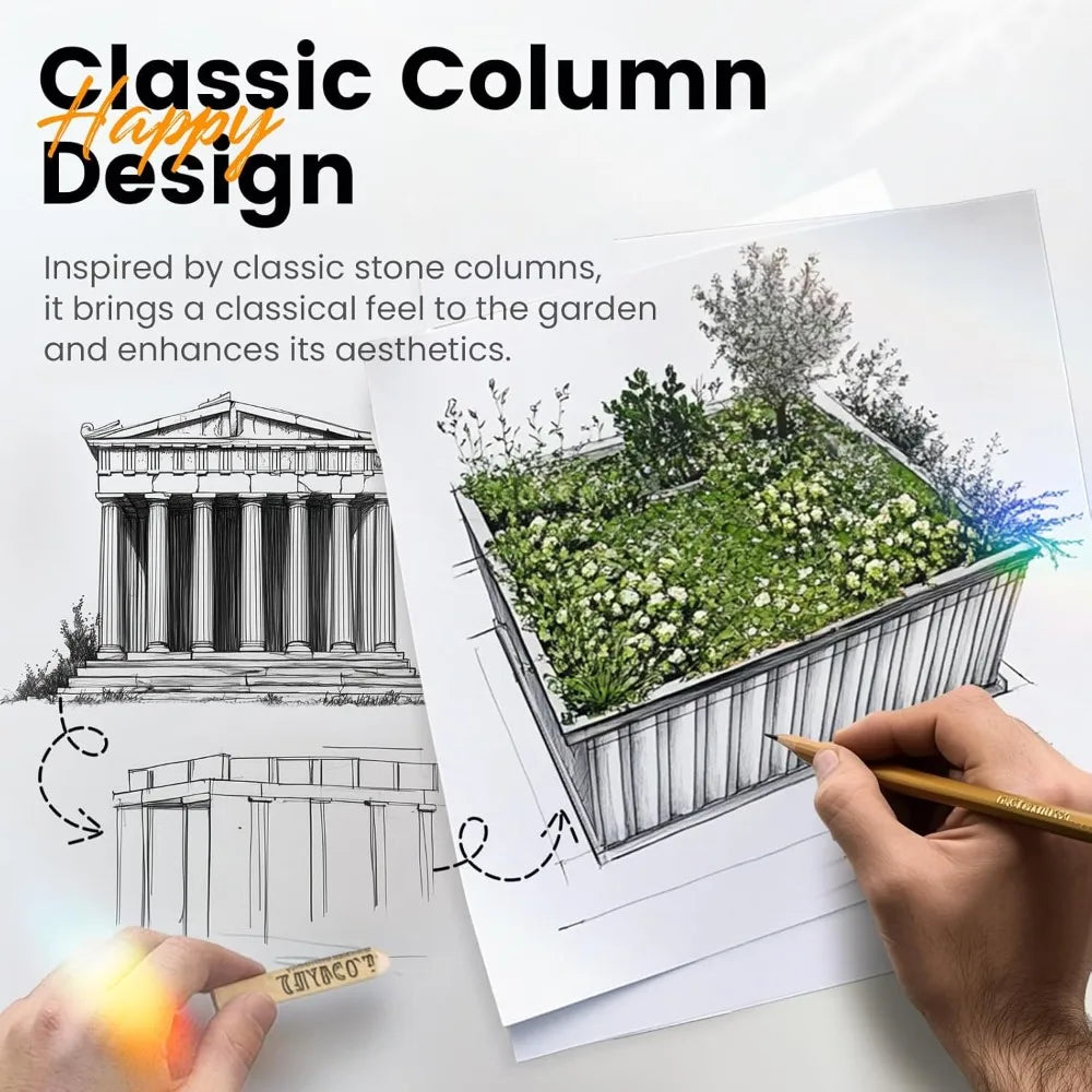 Raised Garden Bed 68" x 36" x 12" (2 Packs) Galvanized Steel Metal Outdoor Planter Kit Box for Vegetables, Flowers
