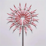 1pc Magical 3D Metal Outdoor Windmill Spinners Unique Metal Kinetic Wind Sculptures  Wind Catchers Lawn Patio Yard Garden Decor