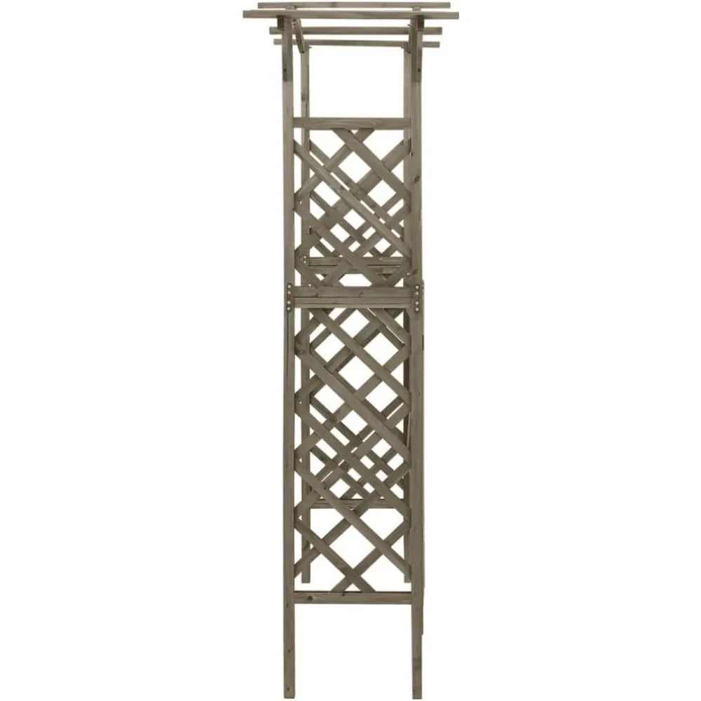 Wooden Arbor Arch with Gate | Wedding Arches Archway for Ceremony Party | Wood Garden Trellis Arbor for Outdoor Patio Bakcyard Y