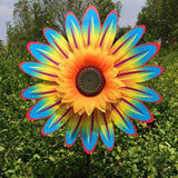 Sunflower Windmill Rotating Sunflower Wind Spinner Stake Standing Lawn Flower Pinwheel Outdoor Party Garden Yard Picnic Decor