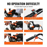 Power 2-Stroke Adjustable Tines Tiller Cultivator for Garden for lawn Field Cultivation