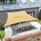 3*3M Sun Shade Sail Square Sun Shelter Waterproof UV-Proof Awning for Garden Pool Lawn Terrace