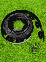 5/10M Garden Edging with Spikes Landscape Edging No Dig Flexible Lawn Edging Kit for Yard Flowerbeds