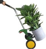 Potted Plant Dolly with Flat Free Wheels Adjustable Handle Garden Pot Mover for Potted Flower Trees Planters Rocks Christmas