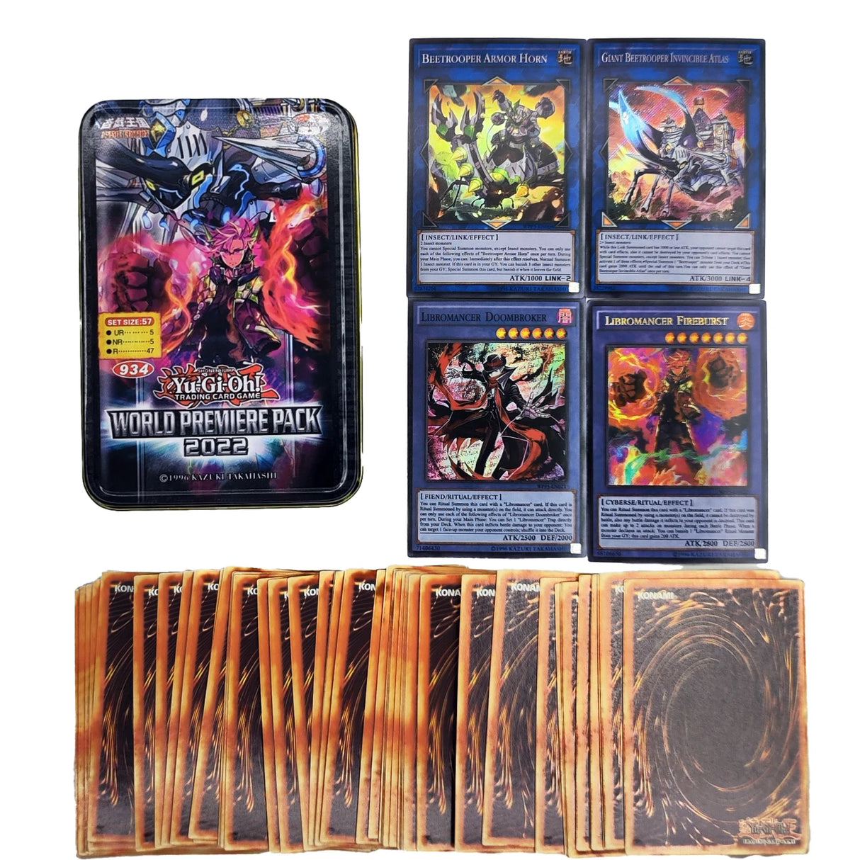 Yu Gi Oh Cards KAIBA PACK 3 Card Deck English TCG Holographic Golden White Dragon Duel Game Collection Card with Tin Box