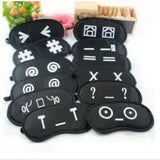 1Pc Cotton Cartoon Face Sleep Eye Mask Cute Funny Eye Cover Sleeping Mask Travel Rest Eye Band Kids Beauty Health Blindfold