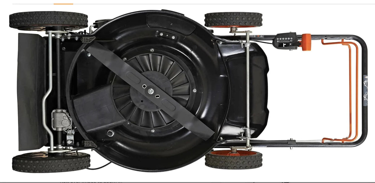 22 in. 201cc Select PACE 6 Speed CVT High Wheel RWD 3-in-1 Gas Walk Behind Self Propelled Lawn Mower, Black