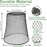 10 Pcs Metal Chicken Wire Cloche Plant Covers Garden Netting Animal Protectors with Stakes Labels Seedlings Flowers