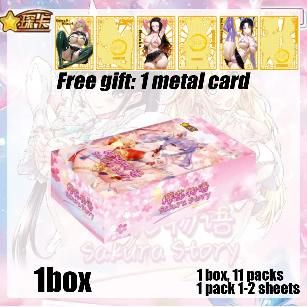 2025 Peach Blossom Dew Nude Waifu Cards Goddess Story Collection Card Swimsuit Bikini Booster Box Habbies Gift