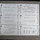 To Learn 15 Stitchings Sewing Teaching Mini Stitching Book Decor Portable Mini Travel Sewing Kit Perfect on-the-go