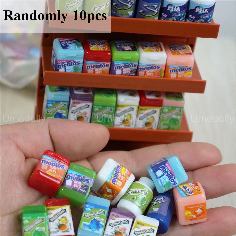 1/6 Scale Miniature Dollhouse Supermarket Store Food Mini Snacks Drinks for Doll Blyth BJD Accessories Toy