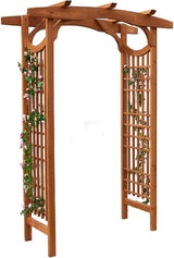 Wooden Garden Arch Premium Outdoor Trellis for Climbing Plants, 83.12”H×59”W×29.75’’D, Also can be Used for Wedding