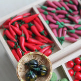 1:12 Scale Miniature Vegetable Mini Corn Carrot Pretend Play Dollhouse Food for OB11 BJD Doll Kitchen Supermarket Toy