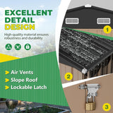 10 x 10 FT Outdoor Storage Shed,Metal Garden Sheds & Outdoor Storage Clearance,Large Tool Shed Outdoor with Single Lockable Door