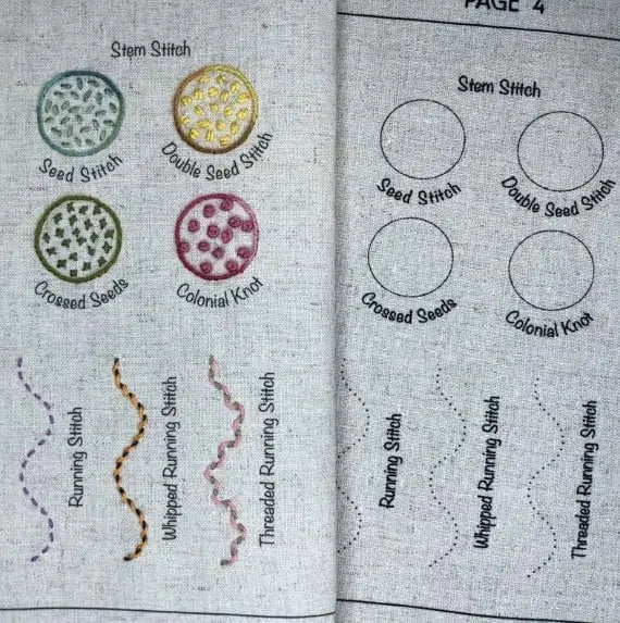Stitch Book DIY Embroidery Book Creative Sewing Book DIY Linen Decorative Embroidery Book Binder Handmade Home Needlework Book