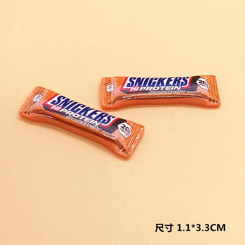 2/6/12PCS Supermarket Dollhouse Miniature food Candy Sack Bag Model Toys for Blyth Doll Accessories