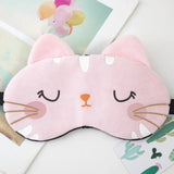 Sleeping Mask Sleeping Blindfold Soft Plush Eye Masks Cute Cat Eye Cover Plush Mask Eyepatch Nap Health Eye Cover