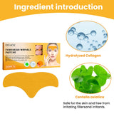 100-10pcs Collagen Forehead Wrinkle Patch Face Mask Head Lines Remover Masks Lifting Anti-Aging Stickers Skin Care Beauty