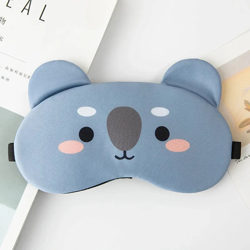 Sleeping Mask Sleeping Blindfold Soft Plush Eye Masks Cute Cat Eye Cover Plush Mask Eyepatch Nap Health Eye Cover