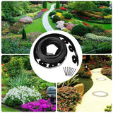5/10M Garden Edging with Spikes Landscape Edging No Dig Flexible Lawn Edging Kit for Yard Flowerbeds