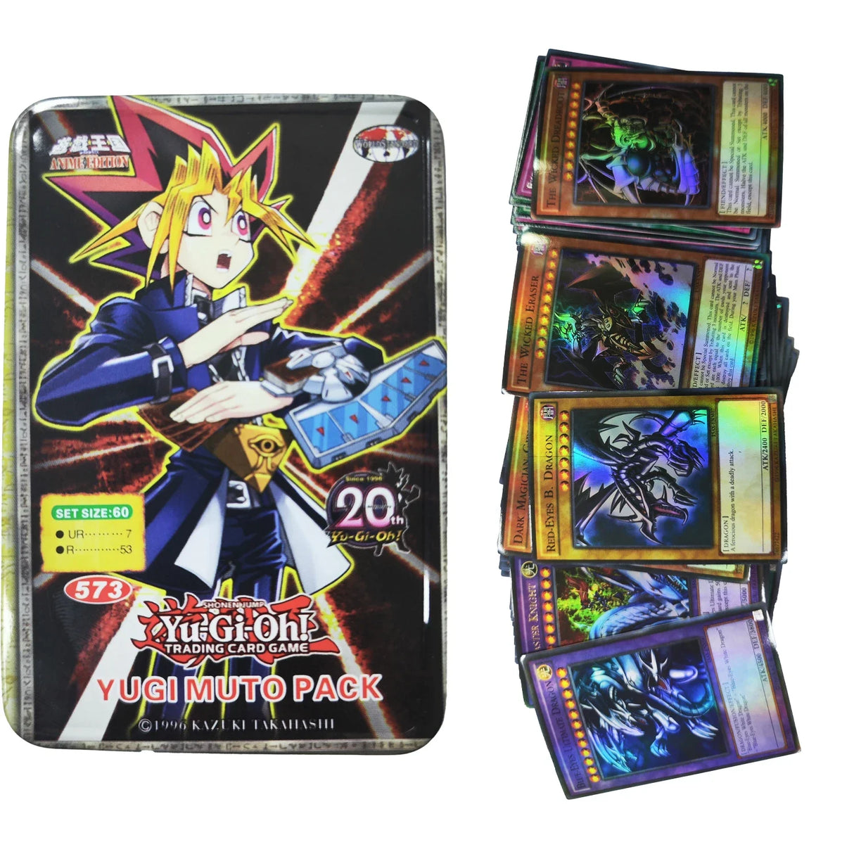 Yu Gi Oh Cards EXODIA PACK Card English Holographic Golden White Dragon Duel Game Collection Card with Tin Box