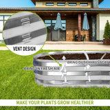 Raised Garden Bed Kit for Vegetables Flower Galvanized Metal Planter Boxs Designed for Easy DIY and Cleaning Not Twist Or Rot