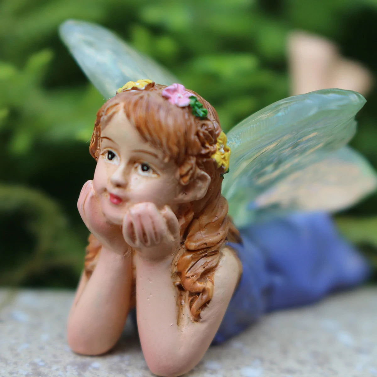 2pcs Funny Fairy Boy And Girl Statue, Fairy Garden Accessories, Resin Sculpture For Micro Landscape Flowerpot Lawn Yard Garden F
