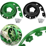 5/10M Garden Edging with Spikes Landscape Edging No Dig Flexible Lawn Edging Kit for Yard Flowerbeds