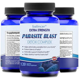 Parasite Cleanse Gut Detox Complex Supports Gut Cleansing - Removes Parasites From The Body and Helps with Immune Health