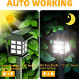 2/4/6/8/12Pcs Solar LED Pathway Lights Outdoor Waterproof Walkway Garden Decor Street Lamp for Landscape Yard Patio Driveway