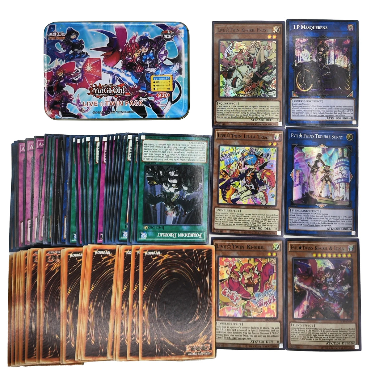 Yu Gi Oh Cards KAIBA PACK 3 Card Deck English TCG Holographic Golden White Dragon Duel Game Collection Card with Tin Box