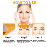 100-10pcs Collagen Forehead Wrinkle Patch Face Mask Head Lines Remover Masks Lifting Anti-Aging Stickers Skin Care Beauty