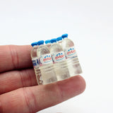 1:12 Dollhouse Miniature Simulation Mineral Water Bottle with Box Drink Model Miniaturas Play Kitchen Doll Supermarket Food Toy